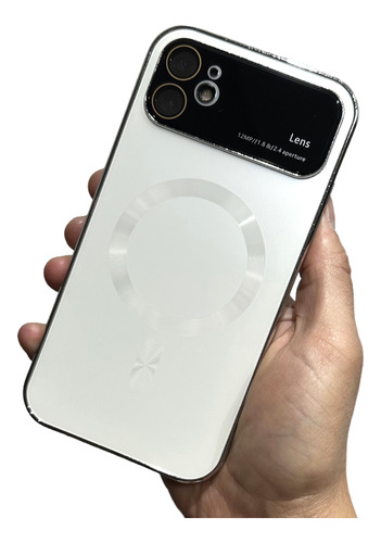 Carcasa Metalizada Magnet Para iPhone Todos + Lens Protector