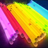 100 Pulseras Fluor Luminosas Barras Fluor Led  Fiestas