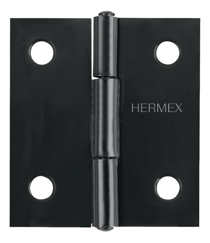 Bisagra Rectangular 1-1/2' Negra, Hermex. 20 Piezas.