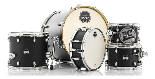 Bateria Mapex Mars Maple Matte Black Satin 20¨,10¨,12¨,14¨ 