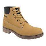 Bota Cintas Casual Comodas Trabajo Hombre Piel Caribu