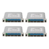 Para 4pc 1 A 8 Plc Fibra Óptica Ftth Splitter Sc / Upc