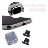 Tapon Antipolvo Para iPhone Protector Dust Plug Metalico