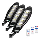 Pack X3 Foco Exterior Iluminacion Solar Foco Led Solar 180w