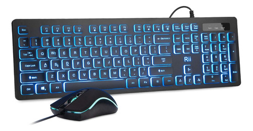 Rii Teclado Y Mouse Alambricos Rgb Para Juegos