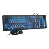 Rii Teclado Y Mouse Alambricos Rgb Para Juegos