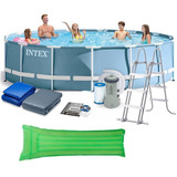 Pileta Intex Estructural Grande Con Accesorios + Colchoneta