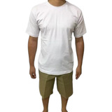 Bermuda + Camiseta Para Preso Padrão Cdp, Kit Barato 2 Peças