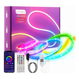 Tira Led Multicolor Neón Control Audiorítmica App Rgb 5m