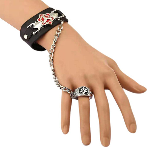 Pulsera Brazalete Con Anillo Moderno Accesorio Cosplay Anime