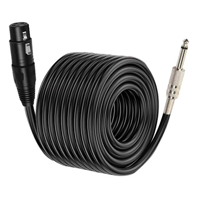 10m Oyike Cable Para Audio Xlr Hembra A Trs Plug 6.35mm