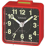 Reloj Casio Viajero Mesa Tq 140 Rojo Despertador 57 Mm