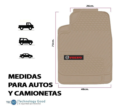 Piso De Auto Tipo Volvo Camioneta Pvc/tapiz Generico/suelo Foto 4