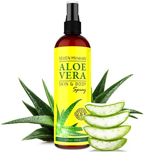 Spray Aloe Vera Para El Cuerpo Y Cabello - 99% Orgánico, Hec