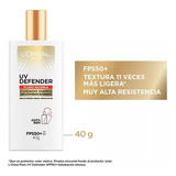 Protector Solar Loreal Paris Fps50+ Uv Defender Fluido 40gr