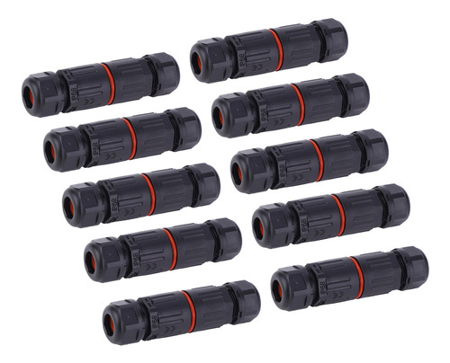 10 Unids Ip68 Impermeable Cable Eléctrico De 3 Pines Conecto