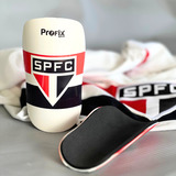 Caneleira Futebol Oficial São Paulo Personalizada - Branca