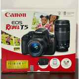 Canon Eos Rebel T5 Color  Negro