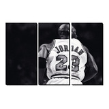 Cuadro Decorativo Triptico Michael Jordan