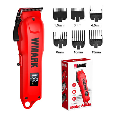 WMARK Máquina Para Cortar Cabello Profesional,7500RPM Cortadora De Pelo Maquinilla De Cortar El Pelo Inalámbrica Para Hombre, Kit De Recortadora De Pelo Recargable Con 4 Peines Guía WMARK 1005 | Envío gratis