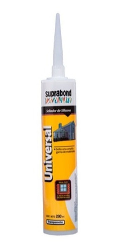 Sellador Silicona Universal Transparen. Suprabond 1x 280ml