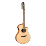 Guitarra Acústica Yamaha Apx700ii 12 Strings Para Diestros Natural Brillante