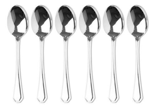 Set X 6 Cuchara Postre Volf Linea Carat Acero Inoxidable 