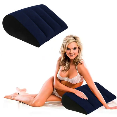 Cojín Inflable Para Posiciones Sexuales En Pareja Diseño Ergonómico Apoyo Cómodo Multiuso Greenclef Azul