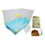 Jaula Sunny Conejo Cuyo Chinchilla 62x35x40 + Plato