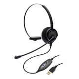 Headset Usb Voip Com Cancelador De Ruído Modelo Dh-60  Zox