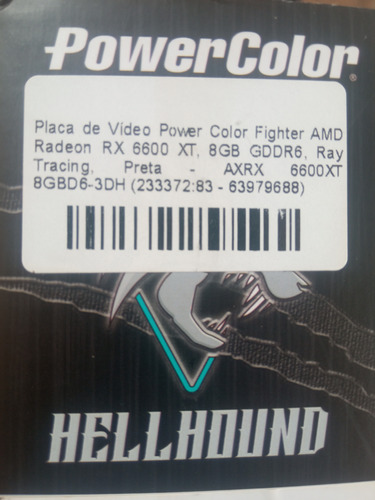 Placa De Vídeo Powercolor Hellhound Radeon Rx 6600xt8gb-3dhl