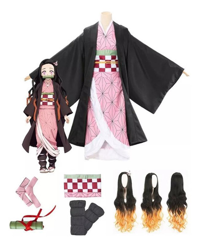 Cosplay Disfraz Anime Cazadora De Demonios Kamado Nezuko