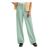 Pantalón Mujer Baggy Trouser Azul Levis A4674-0008