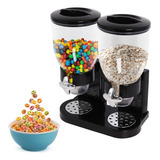 Dispensador Doble  Para Cereales, Avena, Frutos Secos