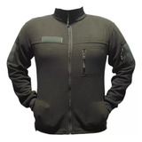 Campera Polar Tactica Verde Calidad Premium