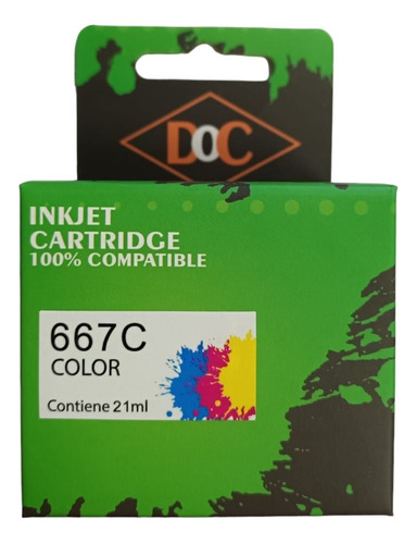 Cartucho Alternativo 667xl Color Para Hp 1275 2375 2775