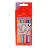 6 Plumones Lavables Marcador Fiesta Faber Castell Elegir Set