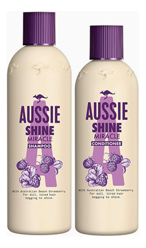 Kit Shampoo Aussie Shine Miracle E Condicionador.