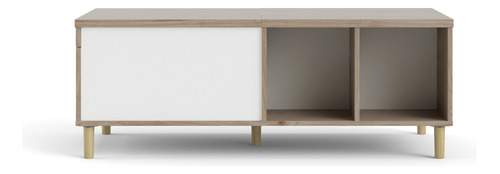 Mesa De Centro Rome 119,1x60,6x44,2 Roble/blanco