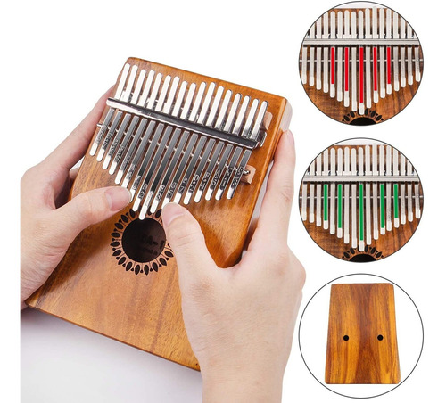 Calimba De 17 Teclas, Portátil, Piano Mbira, Regalos Para Ni