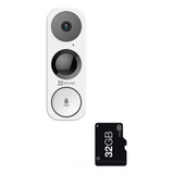 Timbre Ip Wi-fi (doorbell) Cámara 3 Mp / Pir + Micro Sd 32gb