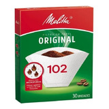 Filtro De Papel Para Café Melitta Original 102 Com 30 Unid