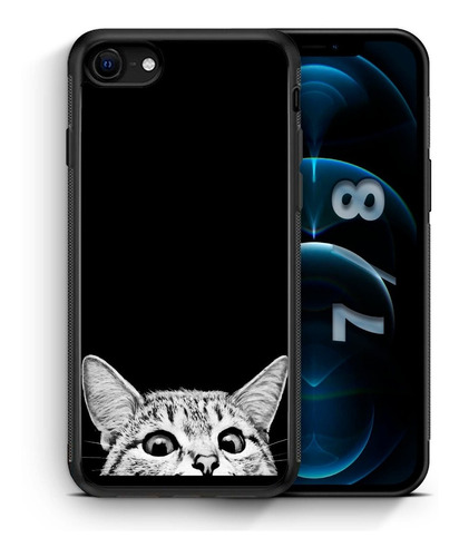 Funda Protectora Para iPhone Gato ¿estas Despierto? Tpu Case