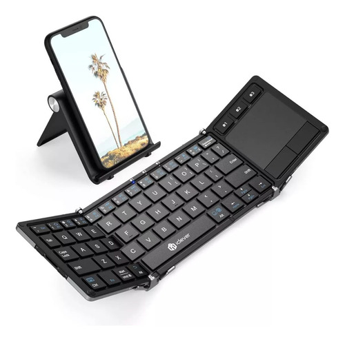 Teclado Bluetooth Inalambrico Touchpad Stand Tablet Celular