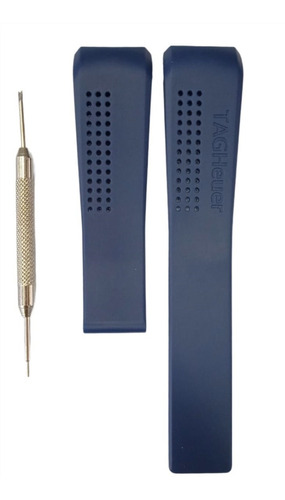 Pulso Azul Compatible Para Reloj Tag Heuer Carrera Cv2014