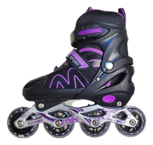 Patins Roller In Line Ajustável 28-32 / 32-36 / 36-40 + Led!