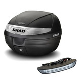 Baul Shad 29 Litros Con Soporte + Luz Stop De Regalo Um