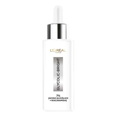 L'Oréal Paris Glycolic Bright Sérum Facial Antimanchas con Ácido Glicólico y Niacinamida, Reduce Manchas | Mismo precio en cuotas