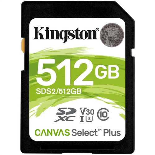 Memoria Sd 512gb Kingston Sdxc Clase 10 Canvas Select