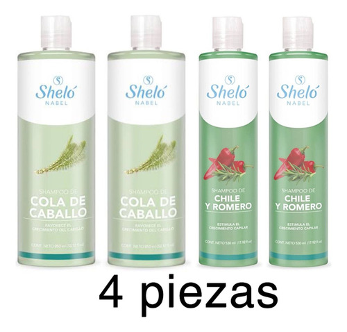 Shampoo Cola De Caballo / Chile Y Romero Caida Cabello Shelo